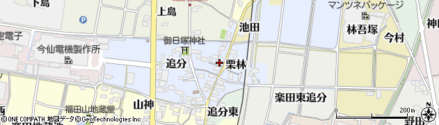 愛知県犬山市追分5周辺の地図