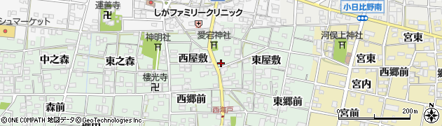 愛知県一宮市浅井町西海戸形人413周辺の地図