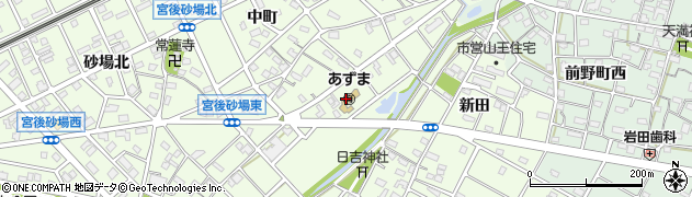 愛知県江南市宮後町出屋敷周辺の地図