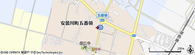 滋賀県高島市安曇川町五番領162周辺の地図