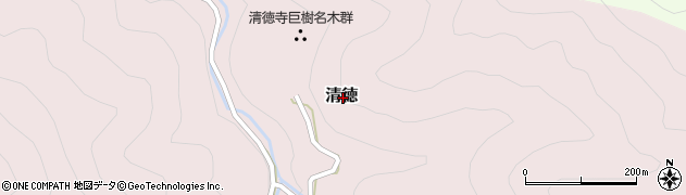 鳥取県八頭郡八頭町清徳周辺の地図