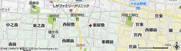 愛知県一宮市浅井町西海戸東屋敷430周辺の地図