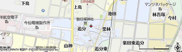 愛知県犬山市追分18周辺の地図