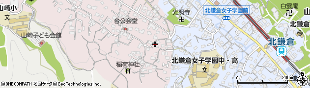 神奈川県鎌倉市台1623周辺の地図