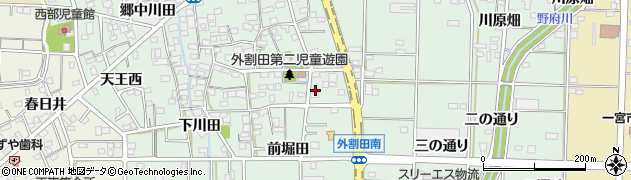 愛知県一宮市木曽川町外割田高照寺東26周辺の地図