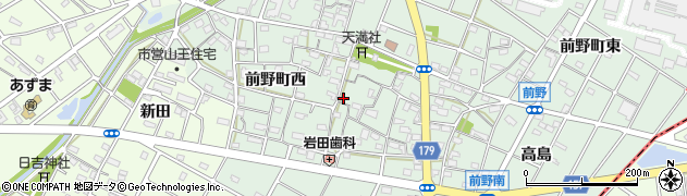 愛知県江南市前野町西240周辺の地図