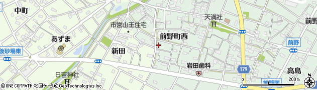 愛知県江南市前野町西156周辺の地図