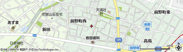 愛知県江南市前野町西110周辺の地図