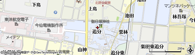愛知県犬山市追分59周辺の地図