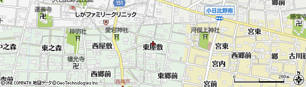 愛知県一宮市浅井町西海戸東屋敷443周辺の地図