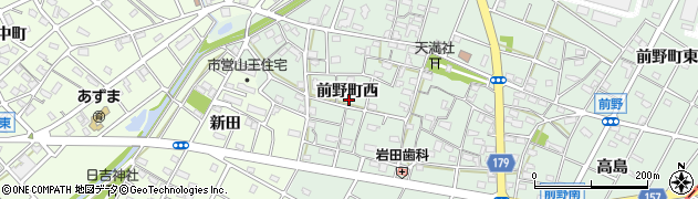 愛知県江南市前野町西128周辺の地図