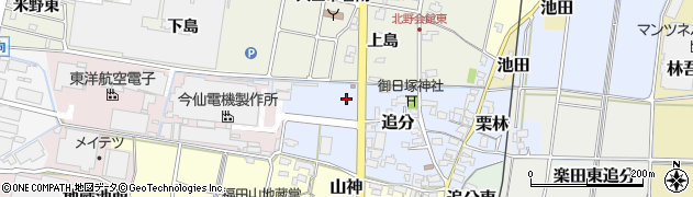 愛知県犬山市追分81周辺の地図