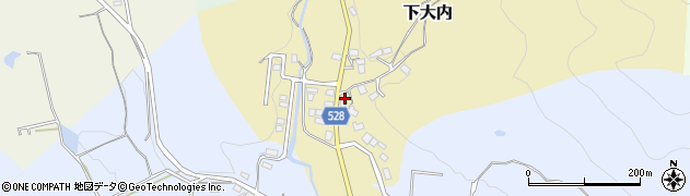 京都府福知山市下大内周辺の地図