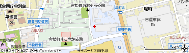 神奈川県平塚市天沼10周辺の地図