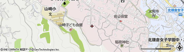 神奈川県鎌倉市台1686周辺の地図