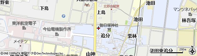 愛知県犬山市追分78周辺の地図