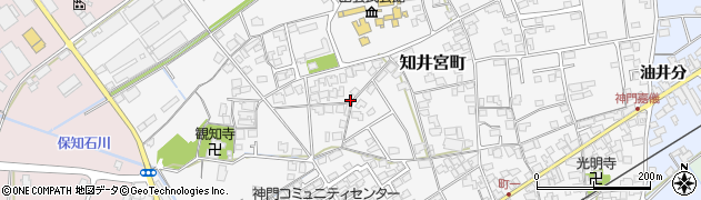 島根県出雲市知井宮町周辺の地図