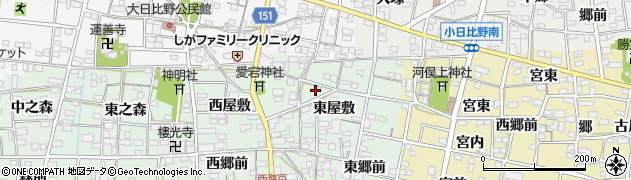 愛知県一宮市浅井町西海戸高瀬前周辺の地図