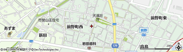 愛知県江南市前野町西107周辺の地図