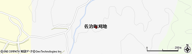 鳥取県鳥取市佐治町刈地周辺の地図