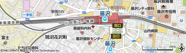 白洋舎湘南支店藤沢営業所周辺の地図