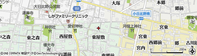 愛知県一宮市浅井町西海戸東屋敷20周辺の地図