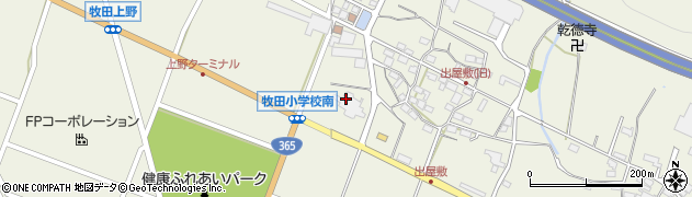 大垣市役所　牧田保育園周辺の地図