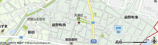 愛知県江南市前野町西233周辺の地図