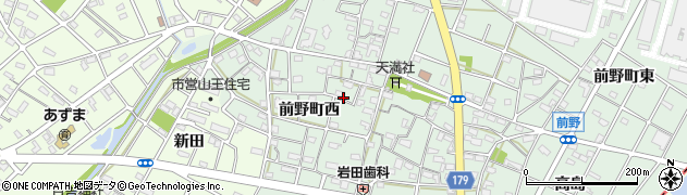 愛知県江南市前野町西94周辺の地図