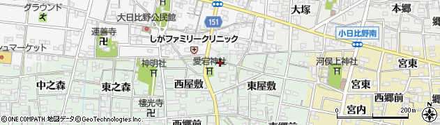 愛知県一宮市浅井町西海戸形人395周辺の地図