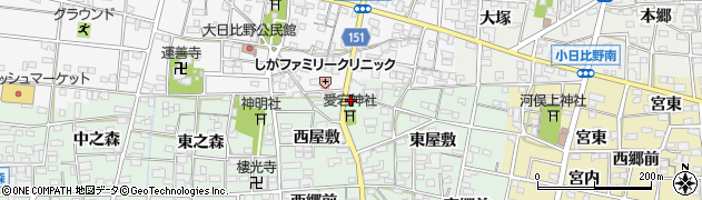 愛知県一宮市浅井町西海戸形人396周辺の地図