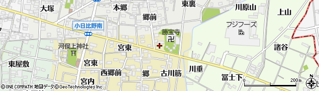 愛知県一宮市浅井町河端郷裏周辺の地図