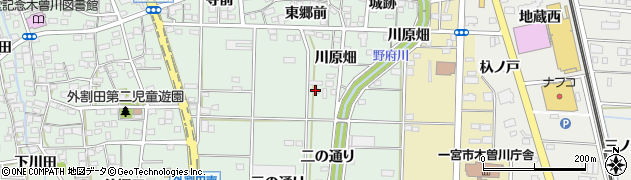 愛知県一宮市木曽川町外割田二の通り34周辺の地図