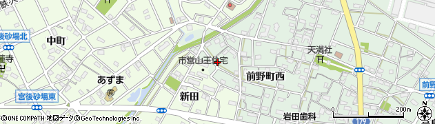 愛知県江南市前野町西31周辺の地図