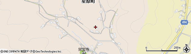 京都府綾部市星原町（井ノ谷）周辺の地図