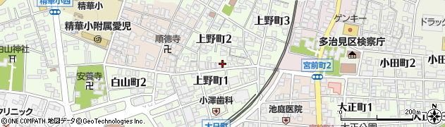 黒家　上野町店周辺の地図