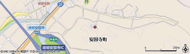 京都府綾部市安国寺町琵琶谷周辺の地図