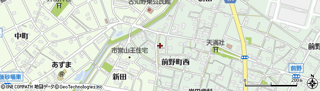 愛知県江南市前野町西62周辺の地図
