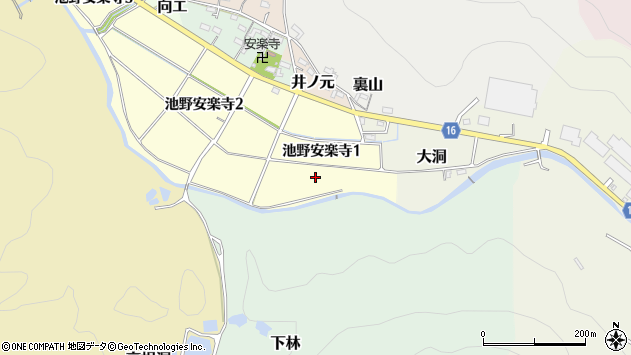 〒484-0032 愛知県犬山市池野安楽寺の地図