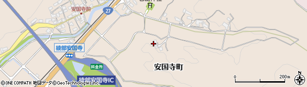 京都府綾部市安国寺町（檜山）周辺の地図
