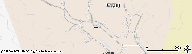 京都府綾部市星原町（岼崎）周辺の地図
