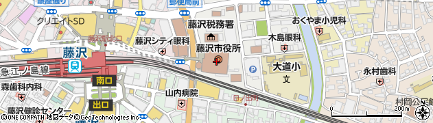 藤沢市役所　道路管理課周辺の地図