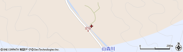 京都府南丹市美山町福居（庄田）周辺の地図
