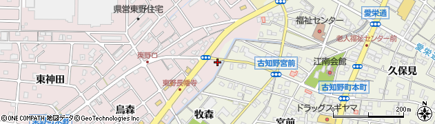 愛知県江南市東野町長幡寺51周辺の地図