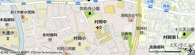 弥勒寺公園周辺の地図