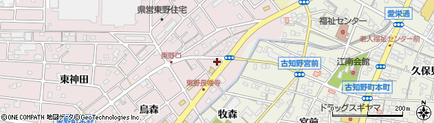 愛知県江南市東野町長幡寺28周辺の地図