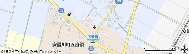 滋賀県高島市安曇川町五番領151周辺の地図