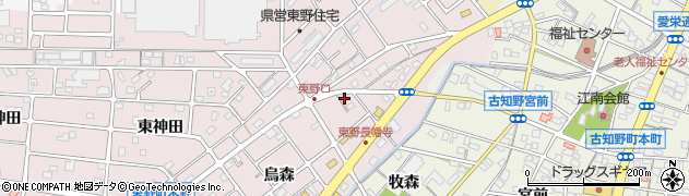 愛知県江南市東野町長幡寺8周辺の地図