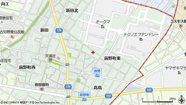 〒483-8052 愛知県江南市前野町東の地図
