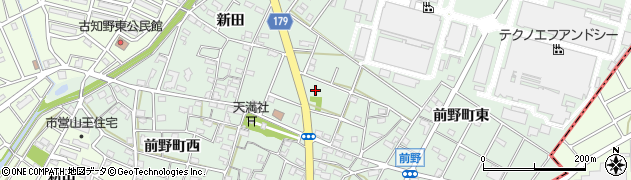愛知県江南市前野町周辺の地図